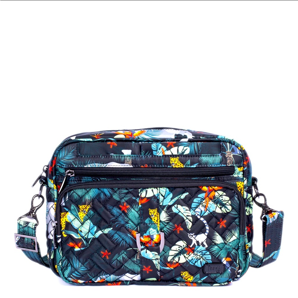 SOLD-NWT: CAROUSEL XL CROSSBODY BAG- WILD LIFE BLACK- “rare find”